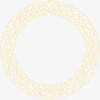 黄色线条花纹包装礼盒免抠