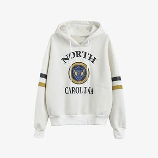 白色个性卫衣免抠