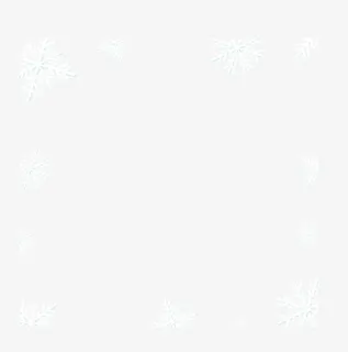 冬季白色雪花边框免抠