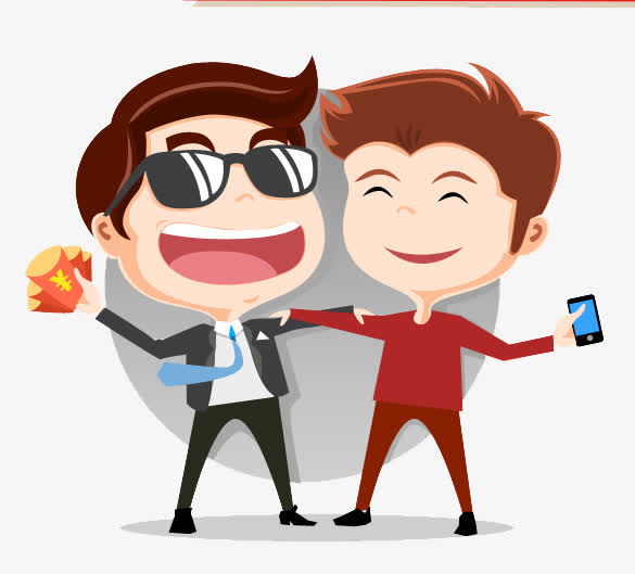 扁平化卡通形象素材免抠