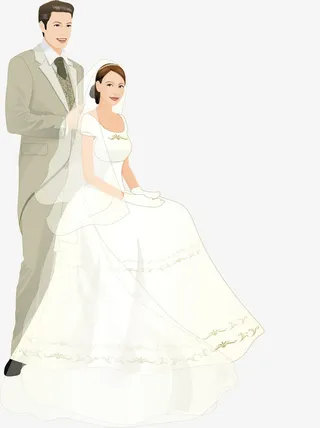 新娘新郎免抠