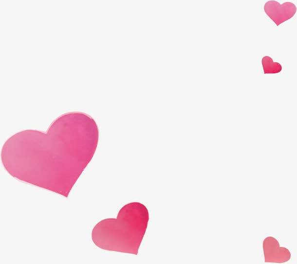 红心  免扣红心 png素材免抠