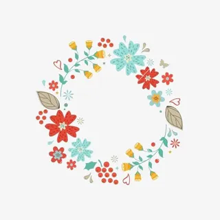 水彩花朵装饰免抠