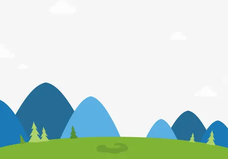 卡通小山素材免抠