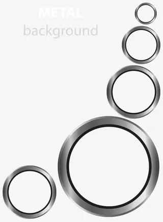 圆圈缩小装饰矢量免抠