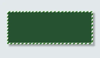 圣诞节首页绿色板块免抠