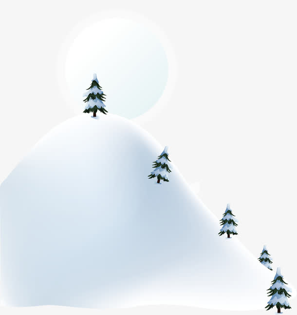 雪地冬天免抠