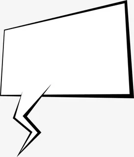 手绘黑色对话框免抠