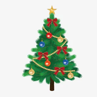绿色圣诞树免抠
