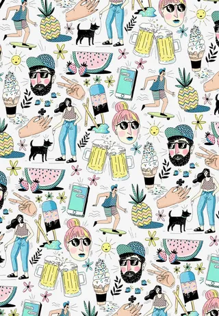 卡通派对元素免抠