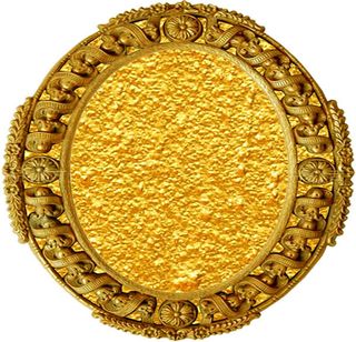 黄金圆形边框免抠