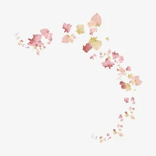 彩色水墨装饰免抠