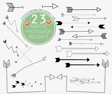 卡哇伊手绘卡通箭头符号免抠