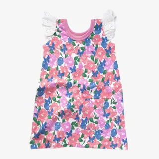 Sapling花朵蕾丝短袖连衣裙免抠