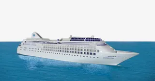 海上行驶的豪华游轮免抠