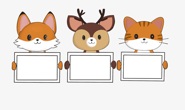 小狐狸标题边框免抠