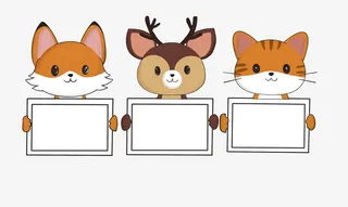 小狐狸标题边框免抠