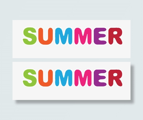 SUMMER艺术字免抠