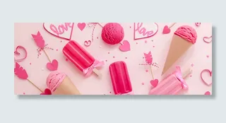 冰淇淋背景图高清