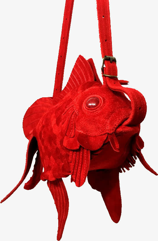 皮艺红金鱼免抠