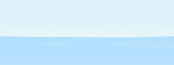 蓝色海面天空高清摄影免抠