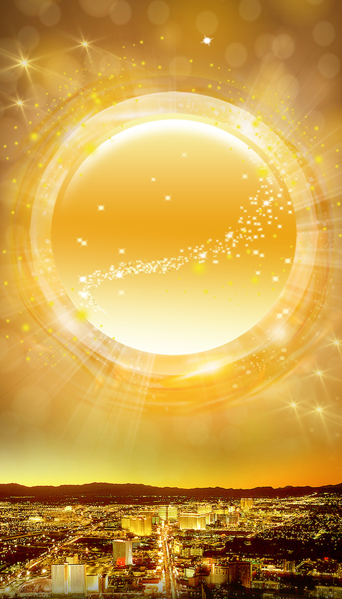 金色光芒海报背景高清