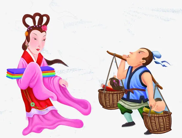 牛郎织女神话故事免抠
