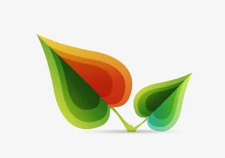 质感矢量叶子免抠