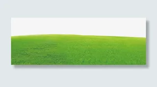 绿色清新草原边框纹理免抠