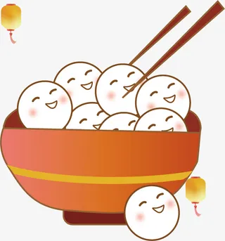 元宵背景素材汤圆