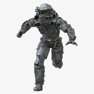 奔跑的铠甲人免抠