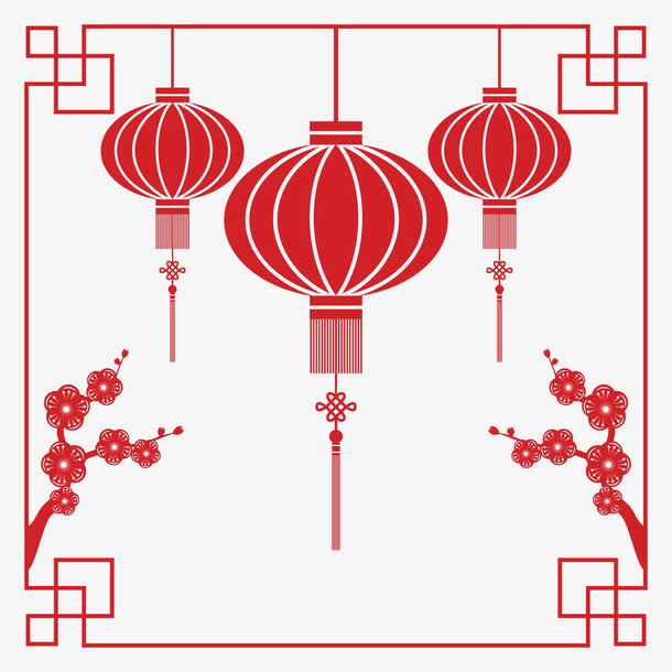 灯笼边框免抠