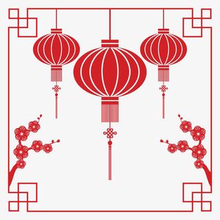 灯笼边框免抠