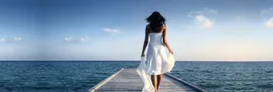 女人背影背景高清