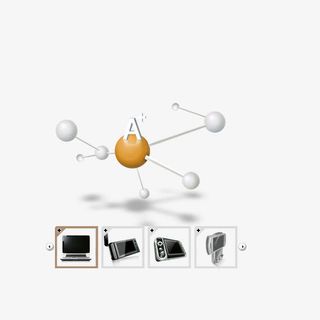 圆形立体数据造型免抠