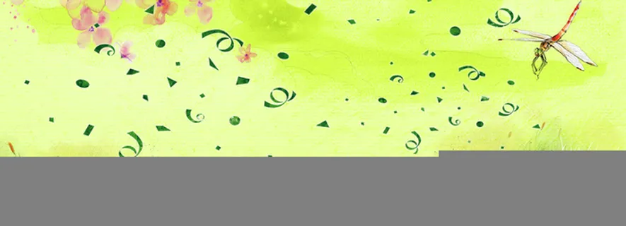 春天漫画背景高清