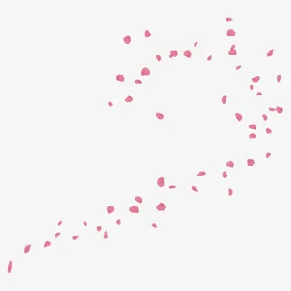 浅红花瓣飘来飘去免抠