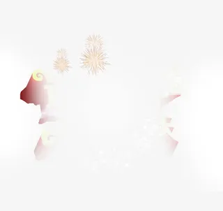 中秋节模糊不清的花纹免抠