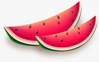 夏日清凉西瓜素材免抠