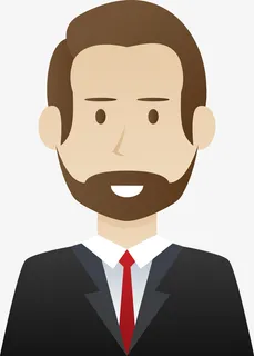 职场男人人物插画免抠