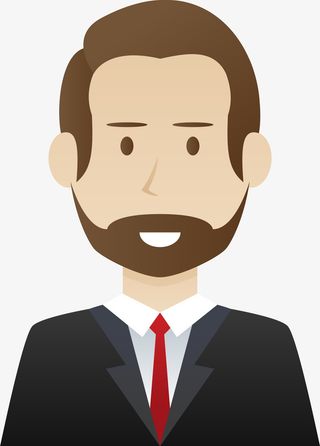 职场男人人物插画免抠