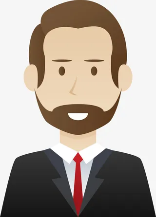 职场男人人物插画免抠