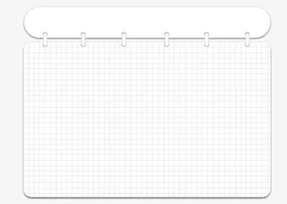格子白色纸张免抠