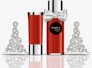 精致圣诞节护肤品免抠