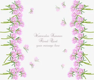 粉色蒲公英边框免抠