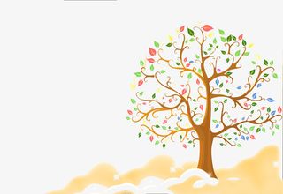 手绘  梦想树免抠