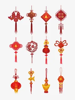 中国元素中国结中国风免抠