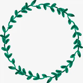 荧光水彩植物免抠