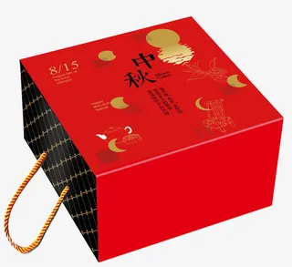 高端月饼礼盒免抠