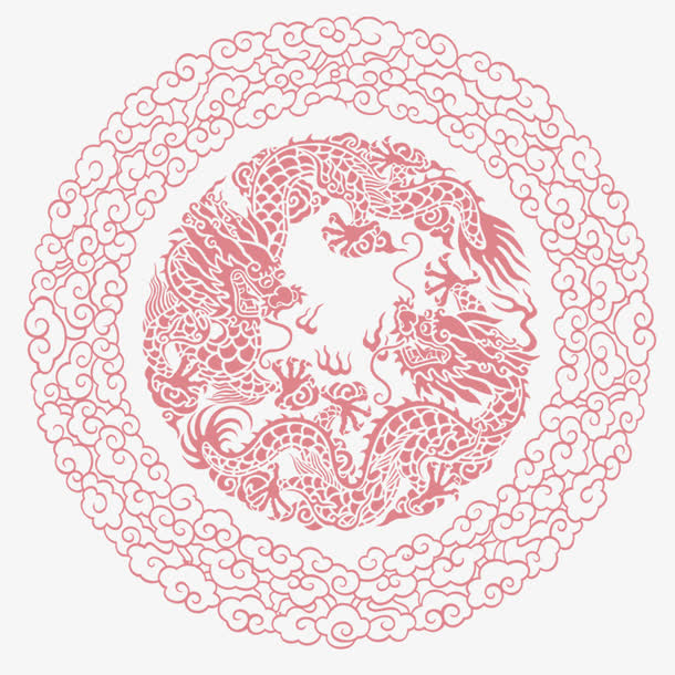 古风花纹免抠